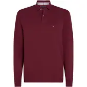 Tommy Hilfiger T-shirt '1985 REGULAR LS POLO' marinblå / röd / bordeaux / vit