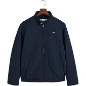 Gant för män. 7006340 Windcheater quiltad jacka marinblå (S), Casual, Polyester, Lång ärm, Marino