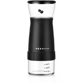 INF Bärbar Elektrisk Kaffekvarn - USB-uppladdningsbar med Keramisk Burr Black