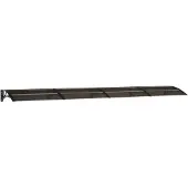 vidaXL Entrétak svart 400x75 cm polykarbonat