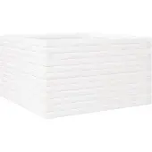 vidaXL Odlingslådor vit 80x80x46 cm massiv furu