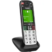 Gigaset EASY 500 Trådlös seniortelefon Optisk samtalssignalering Färgskärm Svart
