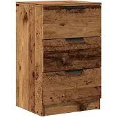 vidaXL Sängbord vittrat trä 40x36x65 cm konstruerat trä