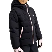 Roxy - Skidjackor barn - Snowyhill Puffy Girl Jacket True Black för Unisex - Barnstorlek 8 år - Svart