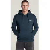 G-Star Logo Hooded Sweat Long Sleeve - Dark blue - Men