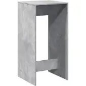 vidaXL Barbord betonggrå 51x50x103,5 cm konstruerat trä