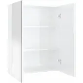 Super Merchant Vidaxl Badrumsskåp med Spegel, 60x15x75 cm, MDF, Blank Vit