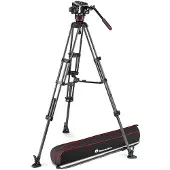 Manfrotto 504x Kulfäste Med Dubbla Kolfiberstativ Och Central Stabilisator