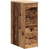 vidaXL Garageskåp gammalt trä 30x51x85 cm massivt trä furu