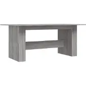 vidaXL Matbord grå sonoma 180x90x76 cm konstruerat trä