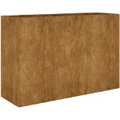 vidaXL Odlingslåda upphöjd 120x40x80 cm rosttrögt stål