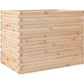 vidaXL Odlingslåda 90x60x68,5 cm massivt furuträ