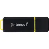 Intenso High Speed Line - USB-Flash-Laufwerk USB-minne 256 GB Svart, Gul 3537492 USB 3.2 Gen 2