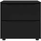 vidaXL Förvaringsskåp 60 x 48 x 57 cm Konstruerat trä Svart