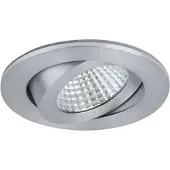 Brumberg Downlight Einbaustrahler IP65, Förkromad / silver, Hall, Aluminium / grå / zink, Downlights