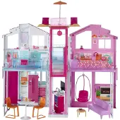 Barbie Tre Våningar Radhusdocka