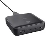 Trust Maxo - Strömadapter - 100 Watt - 5 A - Power Delivery 3.0 + PPS - 4 utdatakontakter (3 x USB-C, USB) - svart - Europa
