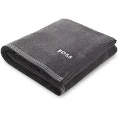 BOSS Cotton bath sheet with contrast embroidered logo