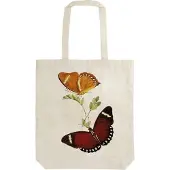 Sköna Ting Bomullsväska STBAG 67 Butterflies Raccoon
