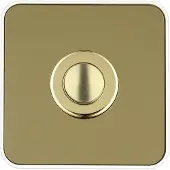 Grothe 64182 Klocka Mässing, Vit