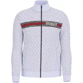 GUESS Sportsweatjacka röd / svart / vit