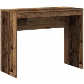 vidaXL Skrivbord åldrat trä 90x40x72 cm konstruerat trä