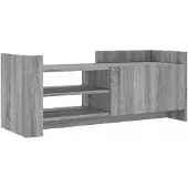 vidaXL TV-bänk grå sonoma 100x35x40 cm konstruerat trä