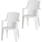 Progarden Eden SET 2x St-Ses weiß M73553 Trädgårdsmöbelset Vit