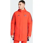Adidas Bayern München Jacka Tiro 25 Parka - Röd - , storlek Large