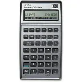 HP 17bII+, Ficka, Finansiell, 15 siffror, 2 linjer, Batteri, Silver