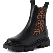 Tamaris Chelsea boots brun / brokad / svart