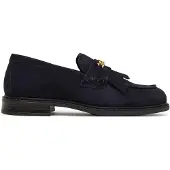 Tommy Hilfiger Suede Fringe Horsebit Loafers