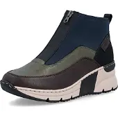Rieker Ankelboots marinblå / mörkbrun / khaki