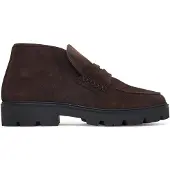 Tommy Hilfiger TH Monogram Suede Penny Loafer Boots