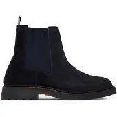 Tommy Hilfiger Suede Embossed Cleat Chelsea Boots