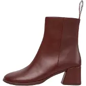 Camper för kvinnor. K400798-007 Kora vinröda skinnboots (40), Hud, 5 till 8 cm, Ingen, Klassisk, Bordeaux