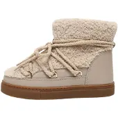 INUIKII för kvinnor. 1001.003.0282 Läderstövlar Curly beige (37), Hud, Karta, Nyckelband, Casual