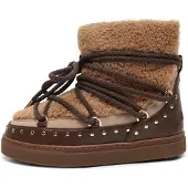INUIKII Snöboots 'CURLY ROCK' brun / cappuccino / ljusbrun