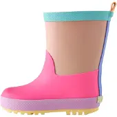 Next Gummistövel mörkbeige / turkos / rosa