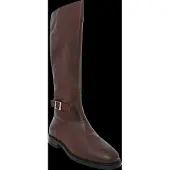 Tommy Hilfiger TH Monogram Buckle Leather Knee High Boots