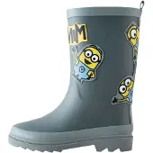 Next Gummistövel 'Minions' gul / mörkgrå / svart / vit