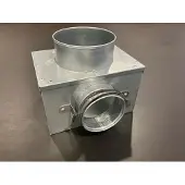 Lindab Väggbox för ventilation PVWU Ø125 med 1 anslutning Ø76