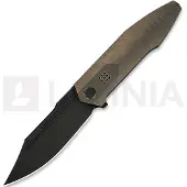We Knife Flight Line, Bronze Titanium, Black Stonewash