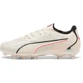 Puma King 20 Pro FG/AG The Arrival - Sockerad mandel/Svart/Ultra röd, storlek 43