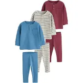 Next Pyjamas royalblå / gråmelerad / oliv / bordeaux