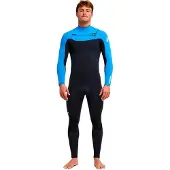 Quiksilver E Session 4/3 Mm Långärmad Neopren Våtdräkt Med Bröst Blixtlås