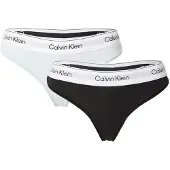 Calvin Klein 2 Pack Thongs Icon Cotton Modal
