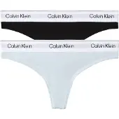 Calvin Klein 2 Pack Thongs Icon Cotton Modal