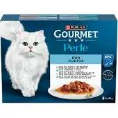 Purina Gourmet Perle Laminas Såspaket Våtfoder För Katter 10x8x85g