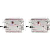 ISTOVO 2X 3-Vägs Kabel-TV-Splitterförstärkare 8620SA3 20dB Digital-TV-Antennsignalförstärkare Hem-TV-Utrustning EU-Kontakt 220V